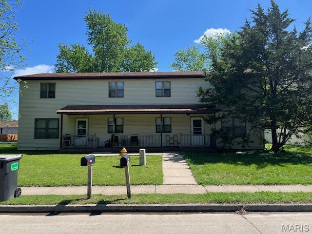 Great Investment opportunity. Fully rented, townhouse-style duplex, with long term tenants, located in the heart of Mascoutah. Professionally managed and well maintained. Seller also owns 2 other duplexes nearby and would like to sell in a package.