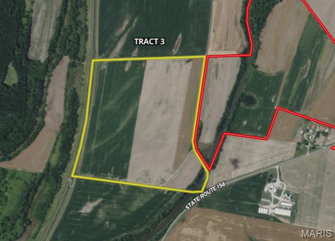 Price listed is starting bid only. 
Tract 3 – 80.35+/- Acres. 74.07+/- tillable acres - Soil PI of 107.4.
Parcel: 09-07-200-002-000 & Part of Parcel: 09-08-100-001-000. Live and Online Auction Wednesday July 29th at 6:30. Location will be at Monroe County Fairgrounds, 4177 State Route 156, Waterloo, IL 62298.
Pre-bidding Opens Online: Mon, July 20th, 2026 at 12 pm. Property viewing is April 4th from 9-11. Listing price is not indicative of the reserve.