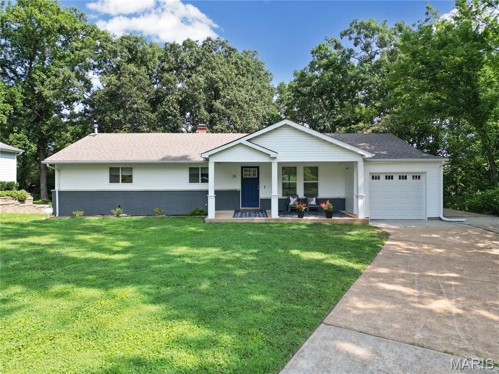 Back on market! Previous contract fell through at no fault of the sellers.  Completely renovated in 2021, this move-in ready home seamlessly blends modern updates with an exceptional location in the highly acclaimed Ladue School District. The open-concept floor plan features quartz countertops, premium Cafe appliances (2022), and stylish finishes throughout. The finished lower level, completed in 2022 and enhanced in 2026 with the addition of an egress window, creates a true fourth bedroom while still offering ample space for a family room, game room, home office, or fitness area. Significant recent improvements, including a drain tile system and sump pump installed in 2026, offer lasting value and peace of mind. Relax in the private backyard, or visit nearby Warson Park, where you'll find scenic trails, playgrounds, athletic fields, and the popular Five Oaks Community Center. Conveniently located just minutes from grocery stores, Costco, Target, dining, major highways, and St. Louis Lambert International Airport, this home offers the perfect combination of comfort, quality, and convenience.