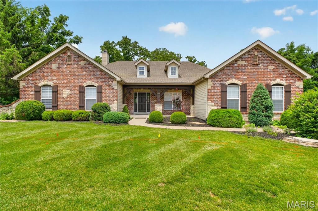WELCOME HOME to the kind of ranch that buyers wait years to find. Perfectly positioned on a PRIVATE 0.66-acre cul-de-sac lot in sought-after Arbor Chase, this stunning atrium ranch offers nearly 4,000 square feet of beautifully finished living space where every room feels bright, inviting, and connected to the outdoors.

From the moment you step inside, soaring ceilings, rich hardwood flooring, elegant crown molding, and walls of windows create an unforgettable first impression. Natural light pours throughout the home, while the open floor plan effortlessly blends everyday living with exceptional entertaining.

The heart of the home is the GOURMET kitchen, featuring granite countertops, custom cabinetry, a large center island, breakfast bar, and spacious breakfast room overlooking the picturesque backyard. Whether you're hosting holidays, gathering with friends, or enjoying a quiet morning coffee, this space was designed to bring everyone together.

The breathtaking GREAT ROOM is exactly where you'll want to spend your evenings, anchored by a beautiful fireplace and framed by dramatic windows that showcase peaceful views of the private, tree-lined setting beyond.

The MAIN LEVEL PRIMARY SUITE is a true retreat, offering generous space, spa-inspired luxury, and the perfect place to unwind after a long day. Two additional bedrooms, a dedicated office, and well-appointed living spaces provide flexibility for today's lifestyle.

Looking for EVEN MORE SPACE? The FINISHED WALKOUT LOWER LEVEL delivers! Complete with an expansive family room, custom bar, recreation space, an additional bedroom, full bath, and abundant storage, it's ideal for entertaining, overnight guests, multigenerational living, or creating the ultimate game room, home theater, or fitness area.

Step outside and discover your own backyard oasis. The oversized deck overlooks mature trees and lush landscaping, creating a peaceful setting that feels worlds away while remaining just minutes from shopping, restaurants, parks, and award-winning Rockwood schools.

Homes like this don't simply check the boxes—they create a feeling the moment you walk through the front door. Impeccably maintained, beautifully designed, and ready for its next chapter, this is luxury ranch living at its finest.