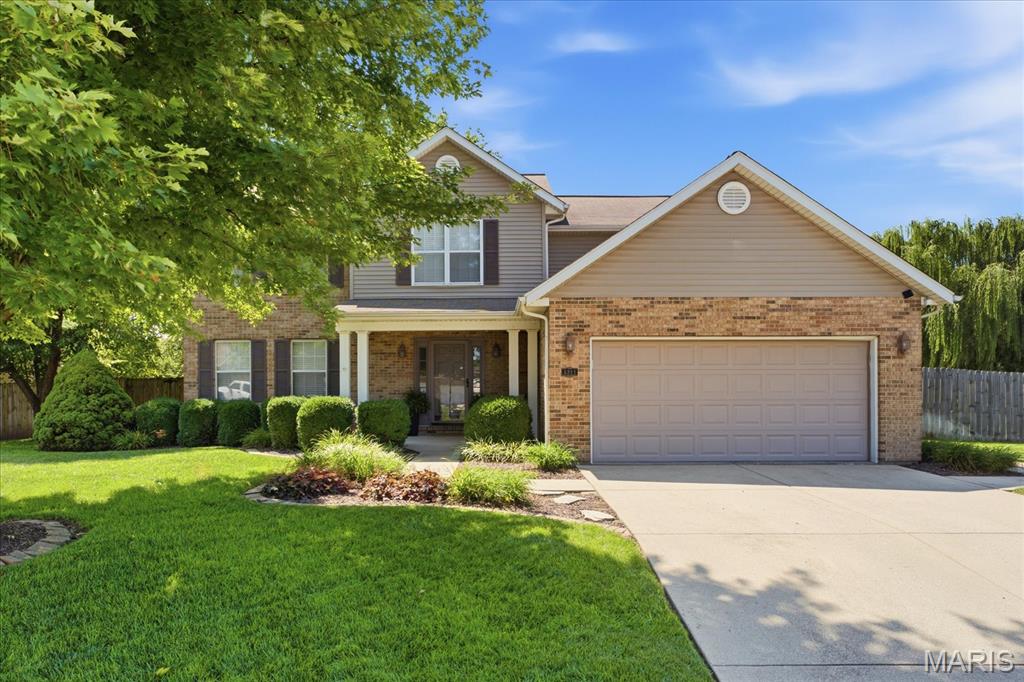 Welcome to 5211 Duke Drive! From the oversized cul-de-sac lot to the heated in-ground saltwater pool, this 4 bedroom, 2.5 bath home offers a lifestyle you’ll love coming home to!

Step inside, where the foyer leads into an open-concept kitchen and living room, creating a comfortable, connected space for relaxing evenings at home or entertaining family and friends. The kitchen features granite countertops, while the living room offers a gas fireplace and a bay window overlooking the backyard. The main level also includes a dedicated office and a formal dining room.

Upstairs, you’ll find the spacious primary suite featuring a walk-in closet and an updated en suite bathroom with a dual vanity, a freestanding soaking tub, and a spacious walk-in shower. Three additional bedrooms with newer carpet are also located on the second level.

Step outside to your own backyard retreat! The heated in-ground saltwater pool is the centerpiece, complemented by a covered patio with stamped concrete, a hardtop gazebo, mature trees, established landscaping, a storage shed, and plenty of green space to enjoy.

Additional updates include an HVAC system installed in 2025. The saltwater generator is approximately 1 year old, the pool liner is approximately 2 years old, and the pool heater is approximately 2–3 years old. An oversized two-car garage and a sprinkler system serving both the front and backyard complete this move-in ready home. Conveniently located with easy access to I-64, Scott Air Force Base, and the area’s many shopping and dining destinations!