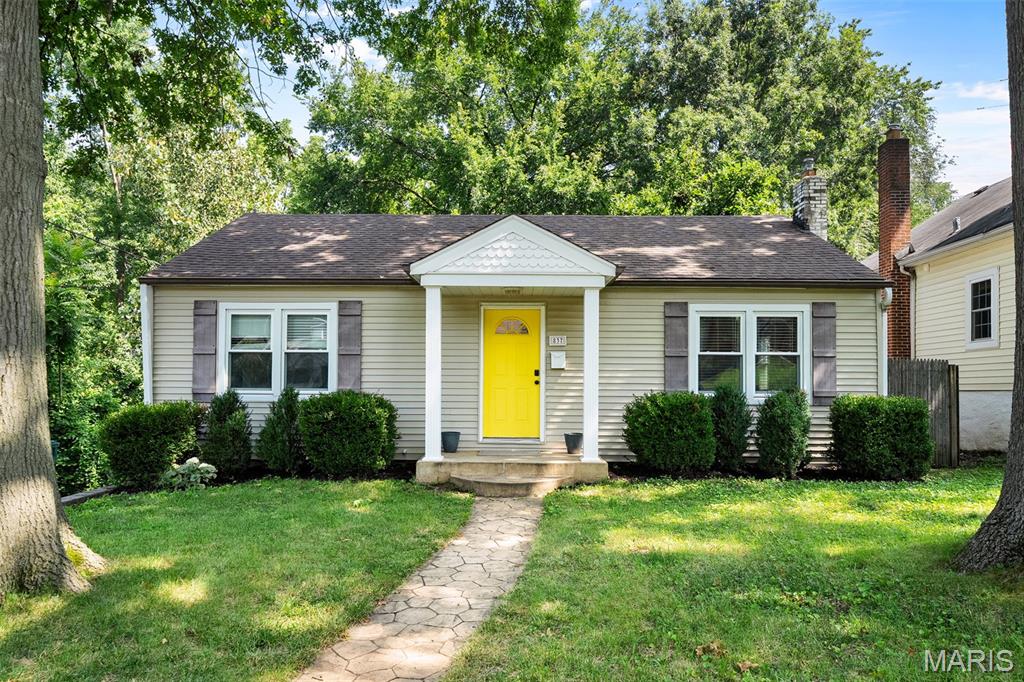 Tucked beneath mature trees in the heart of Webster Groves, this beautifully updated 2-bedroom, 2-bath home offers over 1,600 square feet of inviting living space filled with natural light, timeless charm, and the modern updates that buyers are looking for. Hardwood floors flow throughout the main level, while the bright, updated kitchen opens seamlessly to a brand-new deck overlooking the fully fenced backyard, an ideal space for grilling, relaxing, or gathering with family and friends. Two spacious main-level bedrooms offer comfort for everyone, while the finished lower level expands your living space with a large family room, full bath, and a versatile bonus room that's perfect for a home office, guest room, playroom, or home gym. Major improvements, including a new roof, AC, water heater, deck, and dishwasher provide peace of mind and make this home truly move-in ready. Located in one of St. Louis' most sought-after communities, you'll enjoy award-winning Webster Groves schools, beautiful tree-lined streets, neighborhood parks, and easy access to local restaurants, shops, and everyday conveniences. Thoughtfully updated inside and out, this is a home that offers character, comfort, and the lifestyle that makes Webster Groves such a special place to call home.
