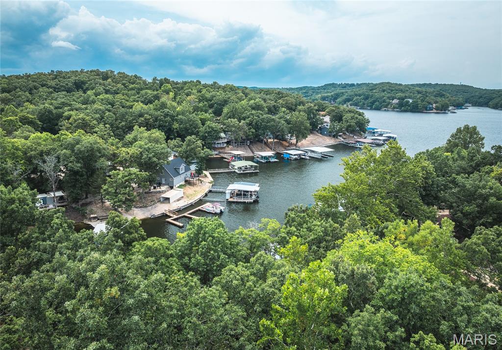 This is a rare opportunity to own just under a one-third of an acre right on the Lake of the Ozarks, located in a deep water cove off the 31-mile marker - ideal for swimming, boating, and embracing the lake lifestyle. This property includes a concrete driveway, existing utilities, and an older trailer that could be removed to make way for a brand-new build or possibly renovated for a more rustic weekend retreat. Whether you choose to clear the lot and start fresh or make use of what's already here, the possibilities are wide open. This blank canvas offers incredible potential in one of Camden County's most desirable lakefront locations-just minutes from Lake Regional Hospital, Camdenton High School, and a short boat ride to some of the Lake's most popular waterfront destinations. Enjoy the freedoms of no HOA with only minimal restrictions, build, renovate, or hold as an investment-this property offers flexible options in a premium setting.