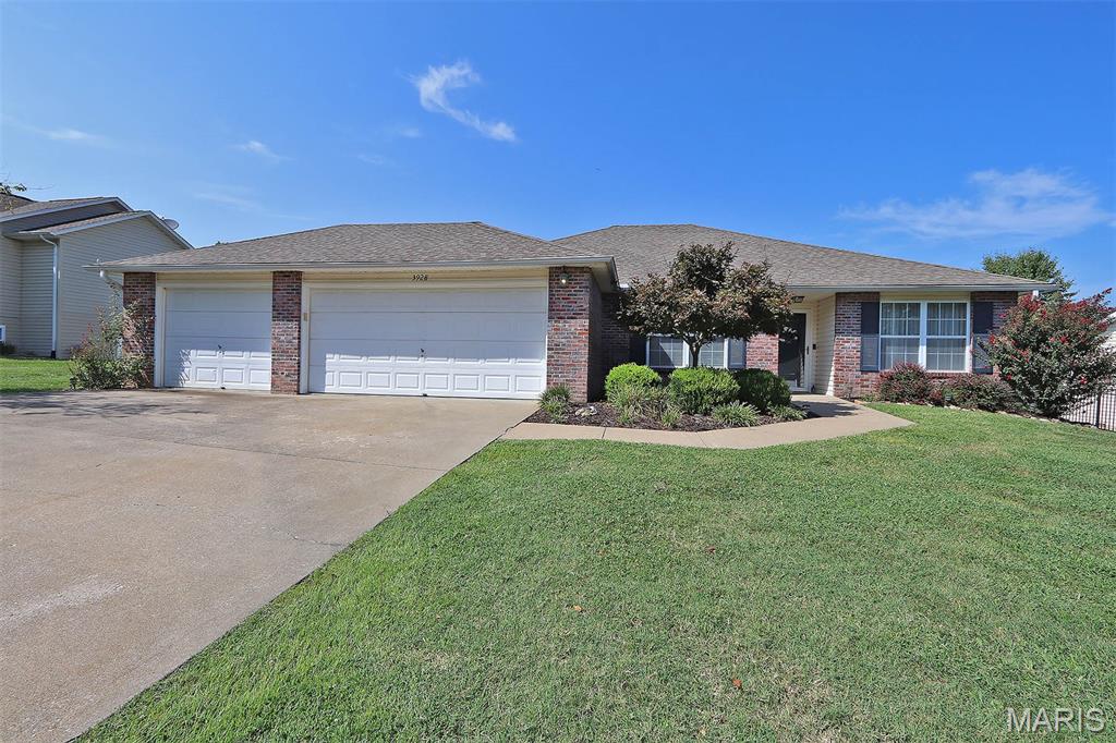 Be prepared to get a happy feel from the moment you step into this move in ready home. The large primary suite is a retreat - wood floors and plenty of space for all you have. The master bath has been completely remodeled with double sinks and a walk in shower. The kitchen features a huge island with granite, a pantry, under cabinet lighting and all appliances stay. The 3 car garage offers lots of storage space and the backyard is an oasis with a 16 x 38 fenced in-ground pool. Keep the landscaped yard lush and vibrant with the whole yard irrigation system that conserves water.