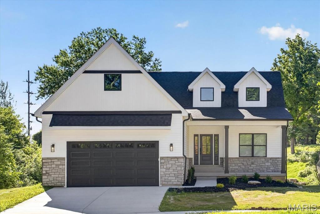 Brand new construction rental located on a quiet cul-de-sac in a highly desirable Chesterfield location! This beautifully finished home offers an open floor plan with upscale finishes throughout including luxury vinyl plank flooring, recessed lighting, panel doors, and modern lever-style hardware.
The designer kitchen features custom cabinetry, solid surface countertops, stainless steel appliances, and a large center island with seating, opening seamlessly to the spacious living and dining areas — ideal for both everyday living and entertaining.
The luxury primary suite offers a spa-inspired bathroom with double vanity, oversized walk-in shower with tile surround, and modern finishes. Secondary bathrooms feature stylish cabinetry, updated tile work, and contemporary fixtures.
Step outside to the private concrete patio, perfect for relaxing or grilling. The yard will not include a fence or deck. The home is all electric for efficient utilities and modern efficiency.
Fantastic location just minutes from I-64/40, Chesterfield Valley shopping, restaurants, parks, and entertainment. Located in the highly rated Parkway School District. Optional nearby Bridle Creek Pool membership available at a low annual cost.
Enjoy the rare opportunity to lease a brand new home in one of Chesterfield’s most convenient locations. Minimum 12-month lease.