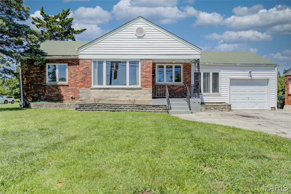 Solid all-brick ranch in the heart of Affton on a generous quarter-acre lot. This 3-bedroom, 1-bath home features hardwood floors throughout including under the carpet in the bedrooms giving the next owner beautiful bones to work with. The unfinished basement offers great storage or future finishing potential. One of the standout perks: a driveway sensor that triggers the traffic light on S. Laclede Station Rd, making it easy and safe to pull out — a rare and practical feature you won't find just anywhere. Attached garage, large kitchen, quiet neighborhood, and quick easy access to all parts of Saint Louis. Schedule your showing today!