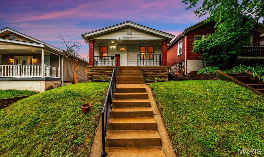 Welcome home to this beautifully renovated South City ranch offering 2 bedrooms, 1 bath, and approximately 900 square feet of stylish, move-in ready living space. Thoughtfully updated from top to bottom, this home blends modern finishes with a functional and inviting floor plan.

Step inside to discover luxury vinyl plank flooring, fresh paint, updated lighting, and new baseboards throughout the main level. The spacious living room flows seamlessly into the fully renovated kitchen featuring brand-new white cabinetry, quartz countertops, subway tile backsplash, and stainless steel appliances.

Both bedrooms offer comfortable living space and are serviced by the beautifully updated hall bath. Just off the kitchen, the bright sunroom provides the perfect spot for morning coffee, a home office, or convenient mudroom space.

Outside, enjoy the large fenced backyard complete with a patio ideal for entertaining family and friends. A 1-car garage adds everyday convenience, while the unfinished walk-out lower level offers excellent storage potential.

Located near all the dining, shopping, and entertainment South City has to offer, this turnkey home delivers the perfect combination of comfort, style, and value. Welcome home!
