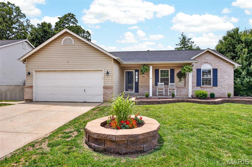 Welcome home to this beautifully updated 4-bedroom, 3-full bath ranch nestled on a quiet street in the heart of O'Fallon! This move-in-ready home offers a spacious and functional floor plan designed for comfortable everyday living and entertaining. Recent improvements provide peace of mind, including a new roof, skylights, and AC unit all replaced within the last two years, along with windows replaced approximately five years ago. Fresh paint and new baseboards throughout give the home a clean, modern feel. Fresh paint flows through every room as does new LVP & carpet! 

The inviting main level features generous living spaces, a well-appointed kitchen, and a primary suite with a private bath. The partially finished lower level expands your living space with a large family/recreation area, a full bath, and abundant storage. A
 walk-out basement and egress window provide natural light and flexibility for a home office, fitness room, guest space, or future bedroom expansion. New landscaping in the front features a low maintenance option so you can create and enjoy on your own terms... The Sellers extended the concrete patio in back, added a beautiful gazebo along with wiring for a hot tub/spa.  The back yard includes decking, plumbing and electrical for an above ground pool.

Step outside and enjoy the backyard setting with convenient access from the walk-out lower level. Covered and open patio options as well as brand new stairs leading to and from the main level deck! Located close to shopping, dining, parks, and major highways, this well-maintained home combines valuable updates, versatile living space, and an excellent location. Don't miss your opportunity to make this wonderful O'Fallon property your next home!