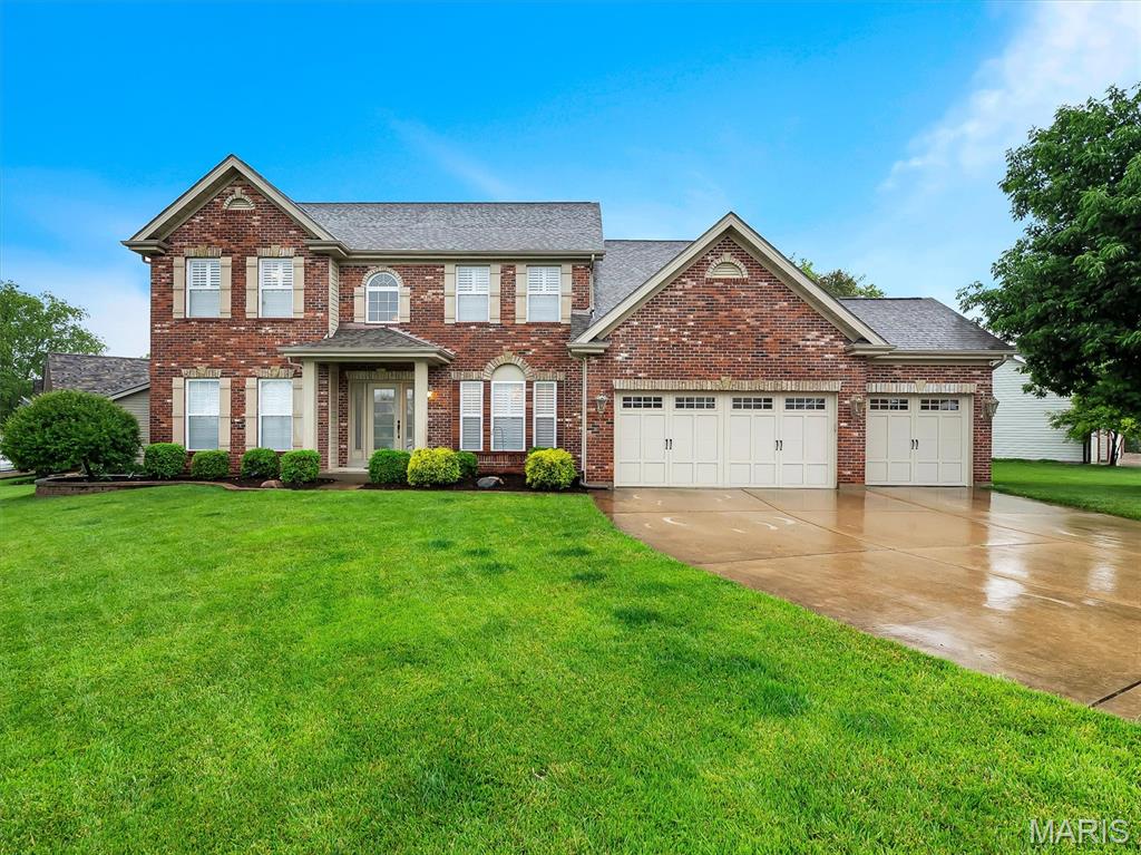 Situated on a beautiful corner lot at the end of a quiet cul-de-sac in the sought-after The Legends Golf Community, this exceptional 1.5-story home offers the perfect balance of elegance, space, and functionality. A dramatic two-story great room welcomes you with soaring ceilings and abundant natural light, while the main-level primary suite and laundry provide everyday convenience. The inviting hearth room just off the kitchen creates the perfect setting for relaxing or entertaining. Upstairs, you’ll find three additional bedrooms, 2 full bathrooms, along with a spacious bonus flex room ideal for a media room, playroom, home office, or guest retreat. The finished lower level offers even more living and entertaining space with endless possibilities. Located in a picturesque golf course community, this home delivers luxury living in an incredible setting.