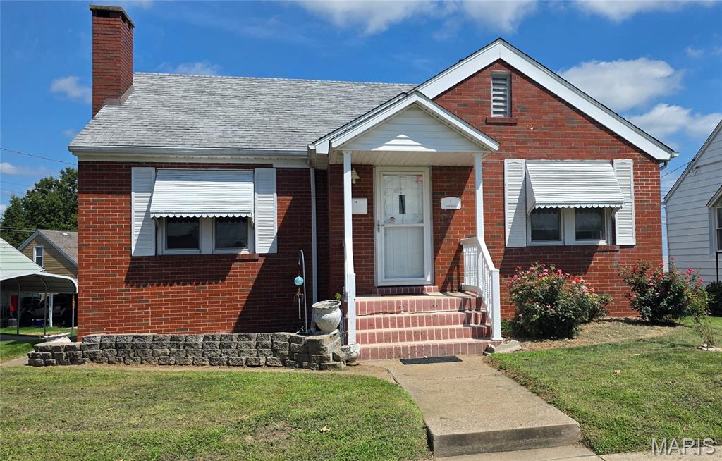 Full brick, clean as a whistle, and move-in ready are just a few terms to describe this delightful home at 1 Washington Blvd in Chester. New windows were installed by the former owner throughout the home; kitchen has been updated with modern fixtures and countertops. The window seat in the dining room has bookcases on each side and is simply adorable. The big living room has a wood-burning fireplace which the owner hasn't used. But it certainly is a focal point! Two bedrooms and a full bath round out the main level. Upstairs is a great space for a extra sitting room and small bedroom with wall-to-wall bookcases. Lots of storage space upstairs (check out the rounded hobbit door with finished space in the attic). There is a full basement with a walk-out and lots of storage room. A carport is in back of the house. Yard is small but that means less mowing and maintenance. There is alley access. Check out the roses all around the house. Simply beautiful and timeless. Don't let this one slip by you. Close to the high school! Seller is motivated and selling as-is. Information offered is deemed reliable but not guaranteed. Call for a showing today!