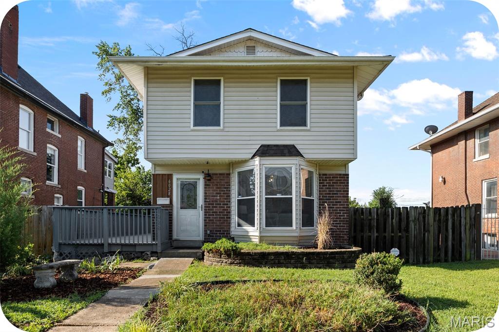 Urban Farmers or Outdoor Enthusiast's Dream! This beautiful home has been updated from top to bottom. You'll enjoy the eat in kitchen with natural wood cabinets, new appliances, new countertops, new ceramic subway tile back splash. The open floor plan includes a spacious living room, kitchen with breakfast bar and first floor powder room. You will find new luxury vinyl plank flooring throughout this home. The spotless basement has laundry connections, extra insulation, and sump pump with French drain installed. All of this under one brand new roof. The sliding glass doors lead to the massive deck overlooking the extra-large back yard with gated parking. Don't miss the large storage shed and chicken coop in the back yard. Upstairs are three roomy bedrooms and two full baths. Located in the West End neighborhood, this property is ideal for anyone seeking the food, fun and convenience of the U-City loop.  A short walk to the metro link station and Forrest Park.
