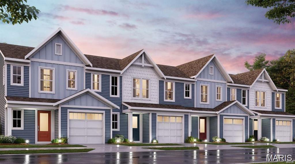 Gorgeous new Durham plan by Fischer Homes in the beautiful community of The Townes at Streets of Caledonia, featuring a wide open concept design with an oversized island kitchen with stainless steel appliances, upgraded cabinetry with 42 inch uppers and soft close hinges, and overlooking the HUGE family room. Upstairs you'll find the primary bedroom that includes an en suite with a double bowl vanity. There are 2 additional bedrooms and a centrally located hall bathroom and convenient 2nd floor laundry closet. Full basement affords plenty of storage and a full bath rough-in. Attached 1 bay garage.
