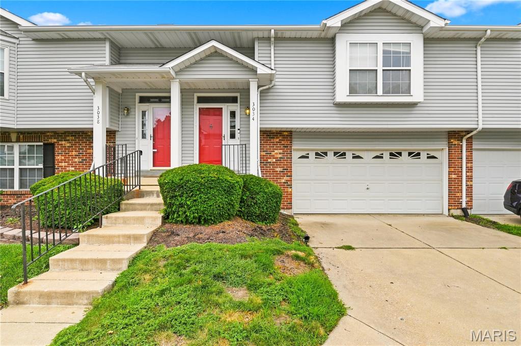 Welcome to 3034 Crown Dr #D! Featuring two full levels of living space, two full bathrooms, and roughly 1,526 square feet, this floorplan was built for comfort and convenience with an added bonus of exterior upkeep and common grounds handled by the HOA for low-maintenance living!

Step onto the main floor and you're greeted by a spacious living area made for hosting, unwinding, and everything in between. Enjoy lots of natural light that fills the convenient layout of your eat-in kitchen that flows to your own private deck — enjoy your morning coffee, fire up the grill, or just enjoy your own outdoor retreat without leaving home. Two comfortable bedrooms give you flexible space for family, guests, or a home office, and two full baths for maximum versatility.

Head downstairs and the finished walk-out basement doubles your living space — a true bonus room ready to become a home theater, a game room, a gym, or your next big project space. With an attached two-car garage, you'll enjoy private and convenient entry and utility area.

Just off Mid Rivers Mall Drive, this location shines as you're minutes from a premier shopping destination, packed with shops, restaurants, and entertainment options. Everyday essentials are just as close, with grocery stores, pharmacies, and coffee shops lining nearby Mexico Road. Commuters will love the quick shot to Highway 370, connecting straight to I-70 and I-64 for an easy ride into downtown St. Louis, St. Charles, or Lambert Airport.

Whether downsizing and looking for effortless living, or simply looking to own your first home, this one checks all boxes — especially on price per square foot! Schedule a private showing today!