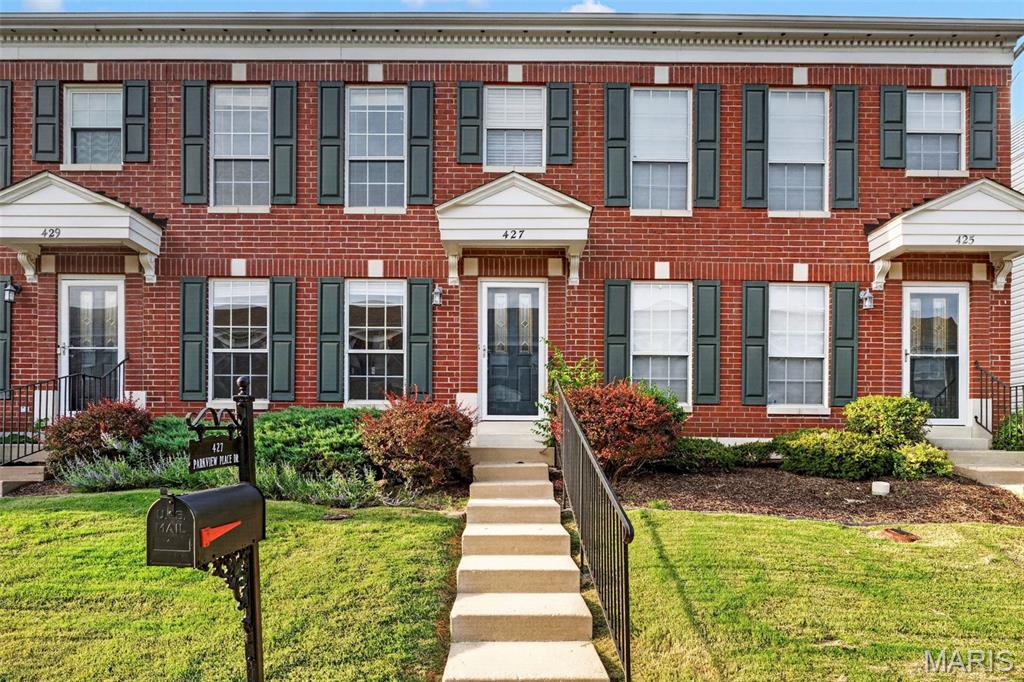 Fresh, inviting, and ready for you! This 3-bedroom, 2.5-bath townhome offers comfortable living, updates throughout and within walking distance of Bluebird Park.
The living room opens to the kitchen both with newer luxury vinyl plank flooring, maple cabinets, glass subway tile backsplash and a breakfast bar. Stainless steel appliances, include the refrigerator, a dishwasher, smooth-top range, and built-in microwave, a double sink with a high-arc faucet and a sliding glass door that leads to the private patio.
The stairs lead to a hallway featuring crown molding and a double closet. The primary bedroom includes carpet, crown molding, a walk-in closet, and a private full bath. The second bedroom also has carpet, while the third bedroom features new luxury vinyl plank flooring and offers the flexibility to serve as a bedroom or home office. Both full baths have a shower/tub combo and ceramic tile flooring.
Newer trim throughout pairs with six-panel doors, satin nickel plumbing fixtures, updated interior and exterior door hardware, and 4 1/2" baseboards throughout. 
Attic storage and basement shelving provide extra room to stay organized.
Enjoy nearby Bluebird Park’s pool, hiking and biking trails, tennis courts, and dog park—all within walking distance!