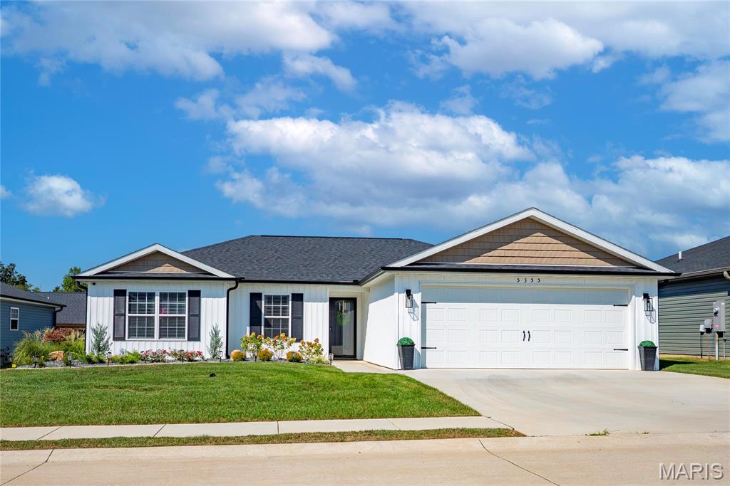 Enjoy low maintenance living with a little extra style in the sought after active adult community of Ramsey Branch. This 3 bedroom, 2 bathroom slab home offers a thoughtfully designed floor plan with shaker cabinetry, granite countertops, luxury vinyl plank flooring, and a storm room conveniently located within the primary closet.

The owner has added thoughtful upgrades that give the home a more custom, finished feel. Picture frame molding adds character throughout several rooms, while designer wallpaper and upgraded light fixtures bring personality and warmth. A built in mudroom organization system creates a functional drop zone, and a privacy fence surrounding the patio makes the outdoor space feel like its own private retreat.

Ramsey Branch is designed for easy, active living with access to a community pool, clubhouse, pickleball and bocce ball courts, and scenic walking trails. Association fees also include lawn care, fertilization, gutter cleaning, and snow removal, leaving you more time to enjoy the neighborhood and everything it has to offer.

Beautifully maintained and thoughtfully upgraded, this home combines the convenience of newer construction with the details and character that make a space feel truly finished.
