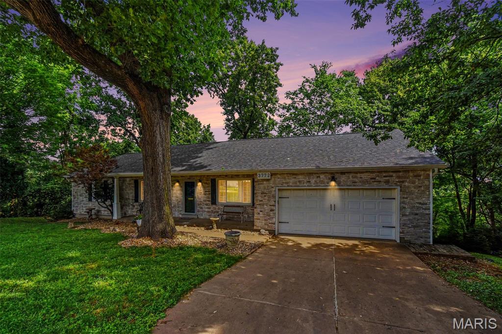 Tucked away on a quiet cul-de-sac in desirable Bridgeton, this charming 3-bedroom, 2-bath home sits on an almost half-acre park-like lot adjoining a wooded area for added privacy and scenic views. Step inside to discover an inviting open floor plan featuring an entrance foyer, spacious separate dining area, breakfast room, and an eat-in kitchen complete with pantry storage. The home offers generously sized walk-in closets, and a versatile lower-level bonus room with workshop/hobby area—perfect for projects, recreation, or additional living space. Enjoy peace of mind with a 5-year-old roof and 5-year-old hot water heater. A spacious 2-car garage and serene setting make this property the perfect blend of comfort, convenience, and natural beauty.