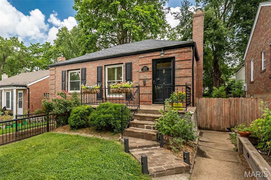 Charming, brick, 2 bed, 1 bath home in the heart of Brentwood and convenient to all Brentwood has to offer. Lovely architectural features such as arched doorways and wood floors.  Kitchen  with granite counter, stainless appliances and ceramic tile floor. Family room located right off the dining room displays an abundance of natural light and looks out onto the fenced yard and deck which is less than a year old. Lower level provides more space and though it is not finished space it has been used over the years as an office, work out space,  play room and of course offers extra storage space. One car tuck under garage allows you to park, get out of your car and into the house with ease and remaining dry during rain or snowstorms! The home is located on the section of White that is a dead end street so traffic is kept to a minimum. BUT if you walk to the end of the street there is a shady path where you can take an easy walk to a nearby park or Bentwood swim club. Again, this location is hard to beat! Starbucks is a block away and other restaurants,  shops and grocery stores  are walk able or a quick drive away. Easy highway access is a few blocks away  making travel in ANY direction  easy! Throw in the award winning Brentwood school district and you have a winner! Showings begin Friday July 10.
