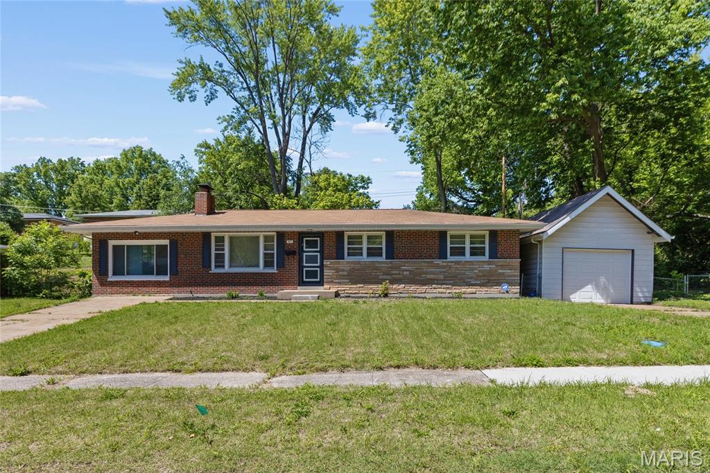 Back on Market! No Fault To The Seller. Welcome home to this lovely and spacious all-brick ranch offering 3 bedrooms, 2 bathrooms, and 1,462 sq ft of comfortable living space! Step inside to find a large updated eat-in kitchen featuring luxury vinyl plank flooring, newer stainless steel appliances, newer vent hood, and deep double sinks. Hardwood floors run throughout most of the home, while the cozy family room offers soft carpeting and plenty of space to relax.
The inviting living room features a charming wood-burning fireplace, perfect for cozy evenings at home. Retreat to the beautifully remodeled primary bathroom showcasing a stunning tiled shower surround designed to create a spa-like escape.
Additional highlights include a large unfinished lower level offering endless potential for future finishing while also providing ample storage space, an oversized detached 1-car garage, spacious fenced backyard, and a deck ideal for entertaining or enjoying quiet evenings outdoors. Don’t miss your opportunity to make this beautiful ranch your next home — schedule your showing today!