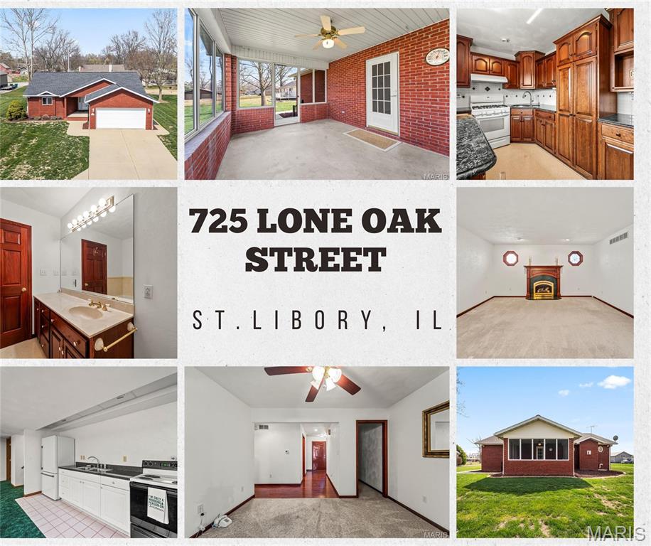 **Back on the market no fault of the seller! Buyer could not obtain financing!** Charming all-brick home nestled at the end of a quiet cul-de-sac! From the moment you arrive, you’ll appreciate the clean, beautiful curb appeal and oversized 2-car garage with extra storage space. Step inside to find a well-maintained, lovingly cared-for home featuring wood floors and a warm, inviting feel throughout. The dining and living room combination offers a functional and open layout, while the cozy kitchen provides plenty of potential to make it your own. A comfortable den leads to a screened-in porch—perfect for relaxing and enjoying the outdoors. You’ll also love the wide hallways for easy access and convenient walk-in closets. The spacious primary bedroom features a large walk-in closet, and the home continues to impress with a very large, finished basement complete with a kitchenette and full bathroom—ideal for entertaining, guests, or additional living space. Additional highlights include main floor laundry, and major updates with the furnace, A/C, and water heater all just one year old. A generator (less than a year old) is also included for added peace of mind. This well-loved home is full of potential and ready for its next owner!