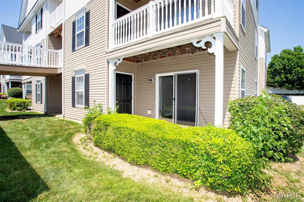 Experience Low-Maintenance Living at Its Finest in Springhurst Terrace Condominiums! Private, ground-level, end-unit condo offers true NO-STEP ENTRY convenience and showcases numerous quality updates throughout. Nestled among mature trees and beautifully manicured landscaping, you'll enjoy a peaceful setting from the covered patio with an adjacent storage area next to common ground—perfect for morning coffee or evening relaxation.
Step inside to a bright, open-concept floor plan featuring newer luxury vinyl plank flooring, custom paint, and recessed lighting throughout.  Stylish kitchen offers a breakfast bar, abundant counter space and cabinetry, plus convenient in-unit laundry with a stackable washer and dryer included. The spacious primary suite features a walk-in closet and a private ensuite bath complete with a walk-in shower with dual seats and a linen closet. A desirable split-bedroom floor plan provides added privacy for guests, family members, or a home office.
Recent improvements include a newer water heater, thermostat, faucet, disposal, blinds, recessed lighting, updated light fixtures, and ceiling fans. Monthly fees cover lawn care, snow removal, water, sewer, trash, one covered carport space, and one additional assigned parking space.  Enjoy outstanding community amenities including an inground pool, playground, dog park, walking trails, and basketball court.  The Best of Both Worlds…WOW!