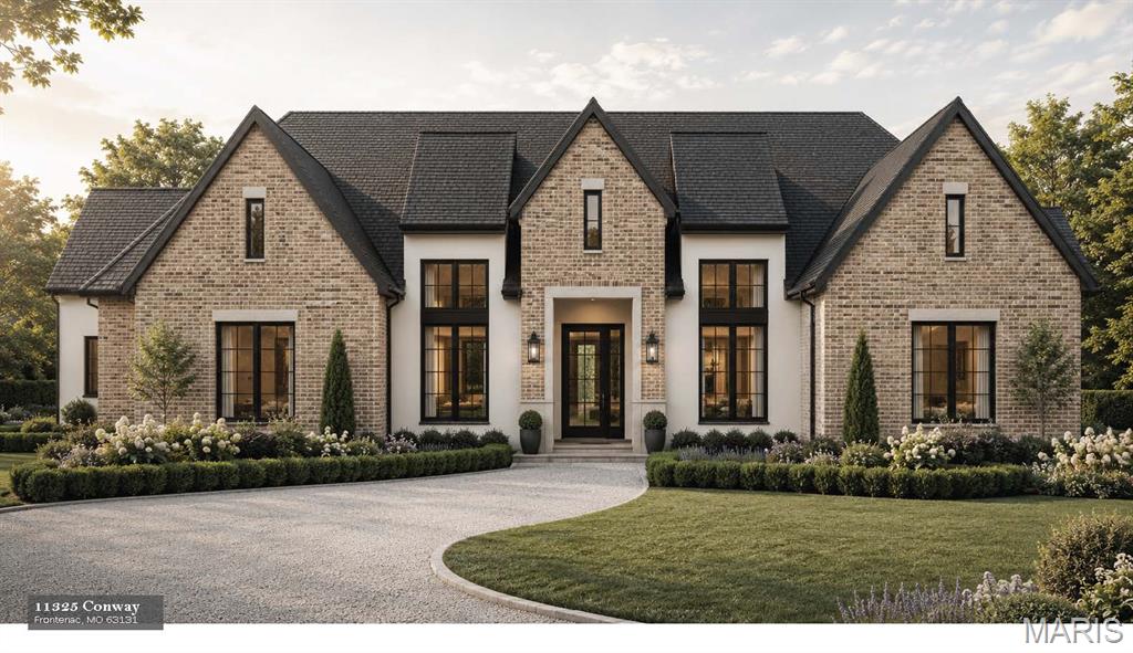 Experience luxury living at its finest in a To Be Built Custom Estate, perfectly positioned on a spectacular 1+ acre lot in the heart of Frontenac steps from Westwood Country Club. Enjoy the privacy of your own sanctuary while remaining just minutes from Plaza Frontenac, top-notch dining, world class hospitals, highway access—all within the award-winning Ladue School District. The proposed plan offers two levels of thoughtfully designed living space—over 5,000 sq. ft.—blending modern sophistication with timeless comfort. But this is only the starting point: early buyers can customize floor plans in part or in whole, and work directly with our design-build team on all finish selections to put your own touches on this home. Prefer something entirely different? You can also collaborate with us to design a brand-new custom home from the ground up, tailored to your vision. The current main level design features a desirable split-bedroom layout featuring 4 spacious suites, with a lavish primary suite & spa-inspired bath privately positioned in the rear of home with a walkout to the covered patio. A Grand Great Room with soaring ceilings and fireplace, gourmet kitchen with top-tier appliances, private office, mudroom, powder room, and laundry complete the main. The finished lower level is designed with a family room, kitchenette, gym, fifth bedroom,  and full bath. All areas of the home can be modified to your specifications. Outdoor highlights include an expansive composite deck, & patio—both covered with tongue and groove Cedar ceiling, and a level backyard ideal for a pool, sport court, or garden oasis. A three-car garage with workspace, 240V electric car charger, and unfinished overhead bonus room completes the setting. Every home comes with a one-year limited builder warranty plus a 10-year insured structural warranty from Maverick. The list price is based on current renderings and is subject to change depending on your customization choices. This is a rare opportunity to design and build your forever home in one of Frontenac’s most desirable neighborhoods. Act now to make the design yours! Discover the next luxury opportunity at 11321 Conway Road (Lot 2)—a stunning To-Be-Built custom designed one and a half story by the same trusted builder, featuring exclusive architectural renderings!