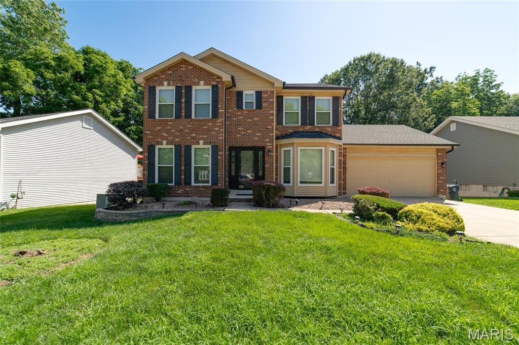 Beautiful  Two-story in the quite subdivision of Ashford Place. This 3 bedroom 2 1/2 bath is large with 1854 square feet of living. There is a formal dining room a formal living room in the front of the house and a cozy living room in the back with a gas fireplace.  There is a large deck off the back of the house and a 6 foot privacy fence in the level back yard, property backs to a wooded area for privacy. The home has a new architectural roof (2025), new windows  and doors (2025), newer HVAC (2020). Washer/Dryer and Refrigerator to stay with the home. Come see for yourself.