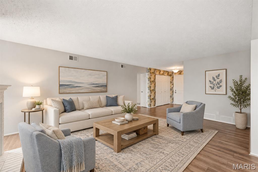 BACK ON MARKET WITH A REFRESH!!! Enjoy the ease of one-level living in this beautifully maintained end-unit condo with convenient elevator access, additional windows that fill the home with natural light, and a spacious deck perfect for relaxing or entertaining outdoors. The inviting interior features a modern white kitchen with granite countertops and stainless steel appliances that opens seamlessly to the spacious living and dining areas.
The generous primary suite offers a large bedroom, walk-in closet, and private bath. A spacious second bedroom provides plenty of room for guests, while the third bedroom is currently being used as a den, with the door removed and no closet, creating flexible space for a home office, hobby room, or additional living area.
Additional conveniences include a GE SmartHQ washer and dryer in the unit, two side-by-side assigned parking spaces conveniently located near the elevator, and private storage in the secure underground garage. Ample visitor parking is also available for guests. Enjoy easy access to the community pool and gazebo, just steps from your door.
Ideally located in Chesterfield with convenient access to shopping, dining, entertainment, and major highways, this end-unit condo offers comfort, convenience, natural light, and a low-maintenance lifestyle. Seller is offering a one-year Assurant home warranty to the Buyer.
