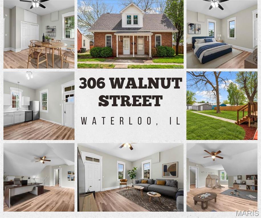 Step inside this beautifully updated brick historic home, where timeless character meets fresh modern finishes! Soaring 12-foot ceilings on the main level, oversized windows, and beautiful original-style millwork create bright, inviting spaces throughout. Offering 4 spacious bedrooms and 2 full baths, the flexible floor plan features 2 bedrooms on the main level and 2 upstairs, providing plenty of options for guests, a home office, or additional living space. The updated kitchen is a standout with brand-new cabinetry, countertops, stainless steel appliances, subway tile backsplash, and updated flooring, all while complementing the home's classic charm. You'll love the spacious rooms, abundant natural light, and thoughtful updates throughout. Outside, the classic brick exterior and covered front porch add instant curb appeal, while the level lot and 2-car detached garage provide the everyday functionality you're looking for. Historic charm, modern updates, and plenty of space—all wrapped into one beautiful home. Don't miss your chance to make it yours! *Some photos virtually staged to show potential.