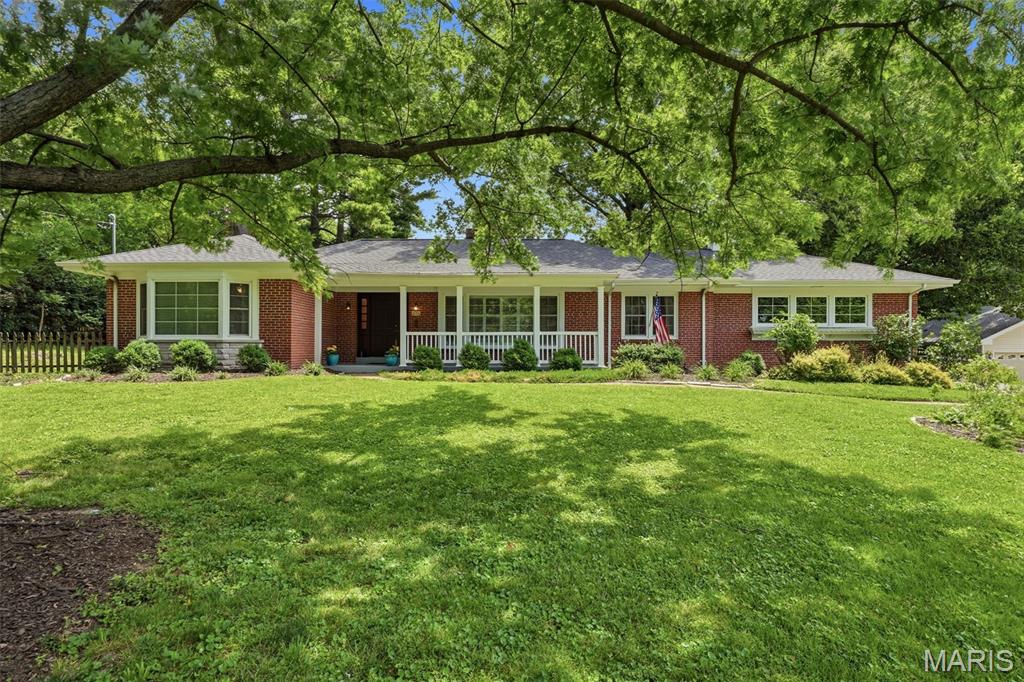 From the beautifully updated interior to the storybook .73-acre lot, look no further than this Webster Groves ranch for a rare combination of comfort, privacy, and convenience.

This meticulously maintained 3 bedroom, 2 full bath home blends timeless character with thoughtful modern updates throughout. 

The main level offers comfortable, functional living spaces, including a large family room and separate dining room. The kitchen features custom cabinetry, granite countertops, stainless steel appliances, and opens to a cozy hearth room with gas log fireplace—creating the perfect space for everyday living and casual entertaining.  Both full bathrooms were stylishly updated in 2021, complementing the home’s warm and inviting feel. The partially finished lower level (2021) adds tremendous flexibility with a large rec room plus bonus room ideal for a home office, personal gym, guest space, or additional sleeping area. A large unfinished storage area provides excellent utility and organization space.

Outside, the private, level yard is professionally landscaped and framed by mature old-growth trees that provide beauty, shade, and a peaceful natural setting. An oversized garage and freestanding equipment shed offer exceptional storage options, while the charming chicken enclosure provides a unique opportunity for those seeking a touch of nature and hobby farming within the heart of Webster Groves.

Additional updates include Pella windows (2019), new exterior patio (2020), resurfaced driveway (2025), and new concrete bridge (2025).

Ideally located within walking distance to Hixson Middle School, the Webster Groves Recreation Complex and Blackburn Park.  Easy highway access allows for a quick commute to downtown St. Louis, Clayton, and surrounding areas. A wonderful opportunity to enjoy updated living and exceptional outdoor space in a highly desirable Webster Groves location.  Professional photos coming June 18th.