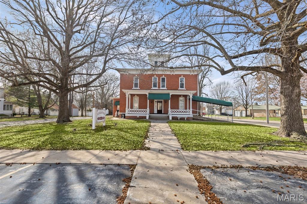 Here is your chance to own a chunk of history right in the heart of Jerseyville. Once a fully functional funeral home, this commercial zoned property is ready for its next venture. The all brick 2 story structure covering nearly 4,300 sq ft nestled on a 3/4 acre corner lot, including the detached 4 car garage, has plenty of recent upgrades to mention starting with 2 newer furnaces, 2 newer AC units, newer mini split, lots of updated wiring, and newer copper water lines ran mostly through the building. There are a total of 3 bathrooms, one on each level of the property, the upstairs bathroom is in need of repair. Upstairs is a full kitchen, a full bathroom, and 3 bedrooms that was at one time rented out for additional income. Contact the listing agent for more information or to schedule your private tour.