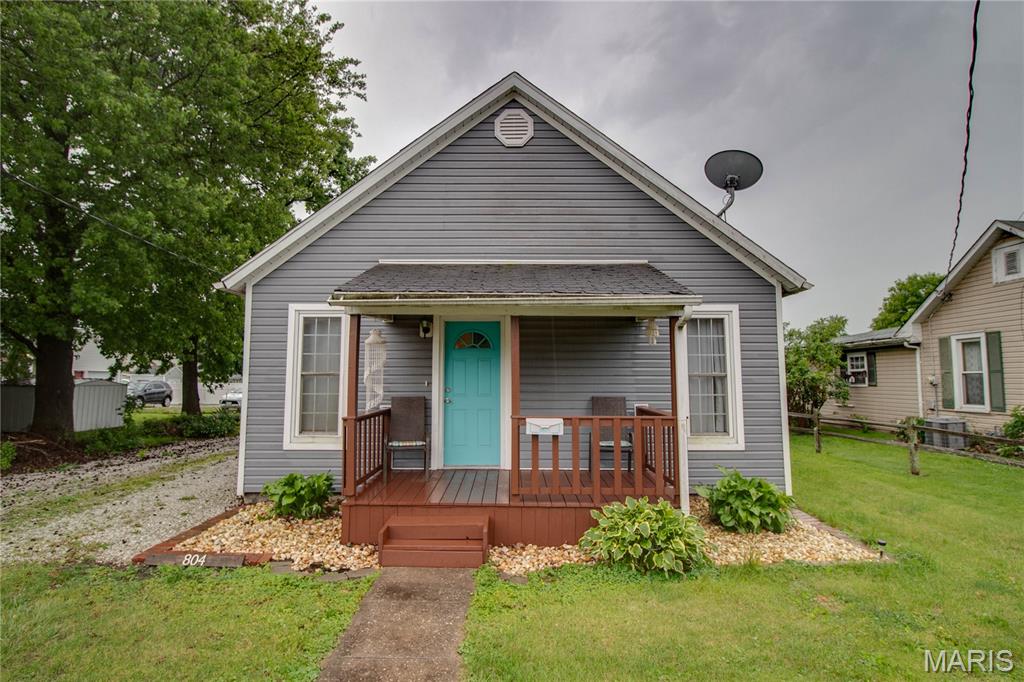 Very well-maintained adorable 3-bedroom, 1-bath home featuring a large eat-in kitchen and convenient main floor laundry. New water heater installed in 2025. Enjoy the nice-sized yard complete with a storage shed. Front and back steps are brand new and freshly stained, adding great curb appeal to this move-in ready home. Stove, microwave and dishwasher stay with home. Seller is selling as is.