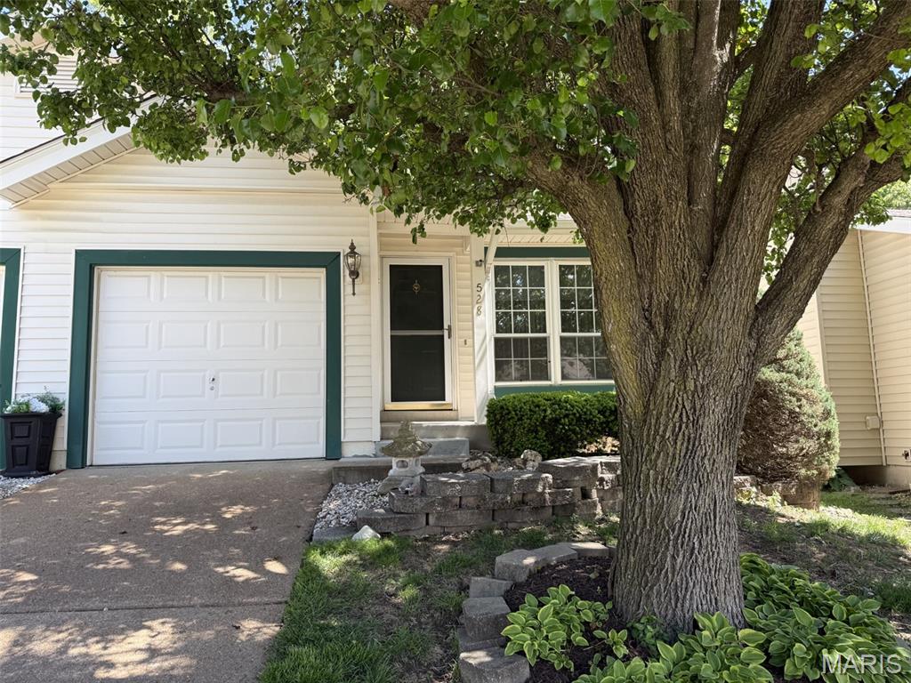 Welcome to Spring Glen, an inviting ranch-style villa offering over 1,100+ square feet of comfortable living space, plus a full basement for future possibilities.  Thoughtfully designed, this home features 3 bedrooms and 2 full bathrooms, along with an open-concept living, dining, and kitchen area that creates a seamless flow for everyday living.  The kitchen is ideal for both casual meals and entertaining, offering generous counter space and functionality.  The primary suite serves as a relaxing retreat, complete with double closets and a spacious bath.  Step outside through the sliding glass doors to the deck, perfect for unwinding or enjoying the outdoors.  The lower level provides excellent potential to be finished for additional living space, allowing you to customize it to your needs.  With just a few updates, this villa can truly shine.  Offering privacy, convenience, and close proximity to shopping and dining, this is an opportunity you won’t want to miss.  New roof in April 2026.