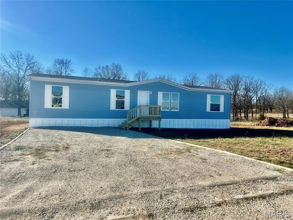 Soon to be completed this NEW Manufactured Home In the process of being set up and Ready for your family  !
TAKE a LOOK at THIS NEW 4 BEDROOM, 2 BATH HOME, IT QUALIFIES FOR ALL TYPES OF FINANCING. !!  4 BEDROOMS, 2 BATHS, NEW MANUFACTURED HOME LOCATED OUTSIDE THE CITY LIMITS with  EASY ACCESS TO 1-44. 
THIS HOME HAS SEVERAL KITCHEN CABINETS, a CENTER ISLAND, LVP FLOORING THROUGHOUT.    1569 sq ft OF LIVING SPACE., APPLIANCES TO INCLUDE ELECTRIC RANGE, DISHWASHER & REFRIGERATOR, 
 THE MASTER BEDROOM IS SPLIT-BEDROOM PLAN --SEPARATED FROM THE 3  ADDITIONAL BEDROOMS,  LAUNDRY AREA, FRONT PORCH,  CENTRAL HEAT & AIR,  COUNTY WATER, & SEWER, 
ONE YEAR MANUFACTURE WARRANTY APPLIES. 
STATE APPROVED FOUNDATION, 
THIS HOME  WILL QUALIFY FOR ALL LOAN TYPES, VA, FHA, USDA and CONVENTIONAL