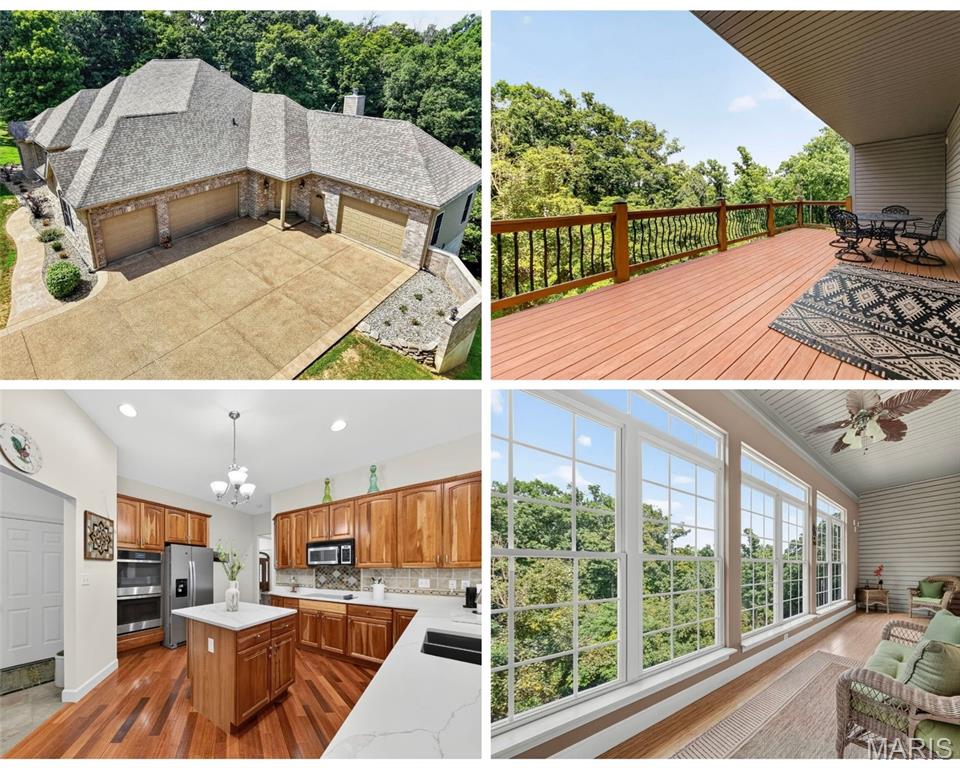 Welcome to your own private retreat! Nestled on 3 beautiful acres with peaceful wooded views, this stunning 3-bedroom, 3.5-bath home offers the perfect blend of space, comfort, and entertainment. Whether you’re hosting friends for the big game, enjoying a relaxing evening surrounded by nature, or simply looking for room to spread out, this home has it all! The partially finished basement is made for entertaining, featuring a bar and a designated TV-watching space—perfect for movie nights, game days, and gatherings. Step into the enclosed seating area and enjoy your morning coffee or unwind at the end of the day while taking in the beautiful views of the woods. And with an impressive 5 garage spaces, you’ll have plenty of room for vehicles, toys, hobbies, storage, or a workshop! With 3 acres to enjoy, multiple entertaining spaces, and a peaceful setting that feels like a getaway while still offering the comforts of home, this property is one you won’t want to miss. Come see why this could be the perfect place to call home!