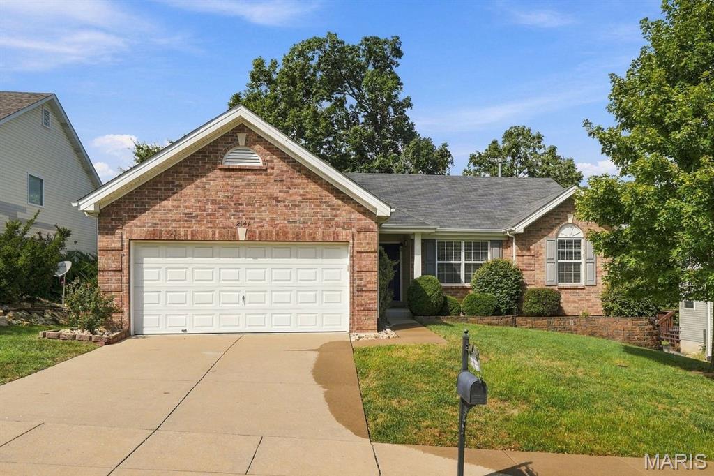 Darling like-new ranch home with nice curb appeal features 3 bedrooms, 2 baths, newer carpet/luxury vinyl/wood flooring, interior paint and fixtures. The open floor plan features a spacious Great Room, separate Dining, first floor Laundry, entry Foyer and open staircase to walk-out lower level. A handsome composite deck with iron railing off the Great Room opens to a decorative stone staircase and flower beds. The large backyard is fenced with attractive iron fencing and backs to woods. The bright and light Kitchen features 42" cabinets, breakfast bar and new range. So many nice fearures...ceiling fans, overhead lighting, vaulted ceilings and best of all...available immediately. Oh...there's a community pool, too!