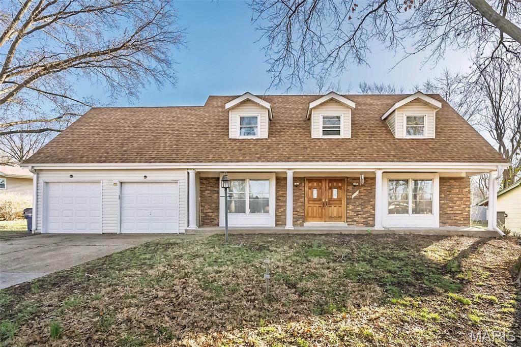 Opportunity knocks in this classic Cape Cod just minutes from Eagle Springs Golf Course! Offering 4 bedrooms, 2.5 baths and nearly 1,800 square feet, this home delivers space, charm, and incredible potential for the buyer ready to add their personal flair. NEW ROOF 2025! The main level features generous living spaces, including a bright living room, separate dining room, and a cozy family room anchored by a brick, w/b  fireplace with french doors leading to the backyard. The kitchen already features updated cabinetry and granite countertops, offering a great foundation with plenty of room to personalize and make it your own. Upstairs you’ll find all four bedrooms, including a spacious primary suite with private bath, plus a full hall bath serving the additional bedrooms. The unfinished basement provides a blank canvas for future living space, recreation room, home gym, or workshop - You get to decide! Enjoy a huge, fully fenced yard with space to play, entertain, and let both two- and four-legged family members roam! With great bones, a desirable floorplan, and a location near Eagle Springs Golf Course, this home presents an incredible opportunity to build equity and create something truly special. Bring your ideas, your inspiration, and make those HGTV dreams come true!