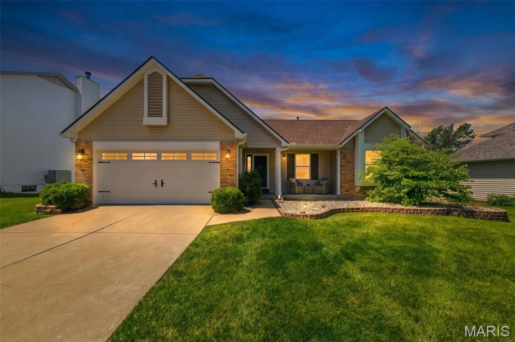 **Back on market, which means another buyer gets a second chance at this incredible home! If you've been waiting for the right opportunity, this is it!**

Welcome home to this beautifully maintained ranch, which offers the updates buyers want and the convenience they need! Nestled in the heart of South O'Fallon with quick access to major highways, shopping, dining, and everyday amenities, you'll love being close to everything while still enjoying the feel of an established neighborhood.
Step inside and you'll immediately notice the vaulted ceilings, abundant natural light, and open, welcoming feel throughout the main living spaces. The family room offers skylights, allowing lots of natural light brighten up the living spaces. 
The updated kitchen is truly the heart of the home, featuring custom cabinetry, quartz countertops, stainless steel appliances, and a stunning butcher block island that's as functional as it is beautiful. New luxury vinyl plank flooring flows throughout the main level, adding both style and durability.
The spacious primary suite is filled with natural light and offers a walk-in closet along with a private bath featuring double vanities, a soaking tub, and separate shower. Two additional bedrooms and a full bath complete the main level.
The finished lower level provides valuable additional living space with a sleeping area or private office, giving you flexibility for guests, remote work, hobbies, or a growing household.
Outside, enjoy peace of mind and privacy with an 8-foot white vinyl fence surrounding the backyard. Major updates have already been completed, including a new roof, gutters, downspouts, and fascia, allowing you to move in and simply enjoy.