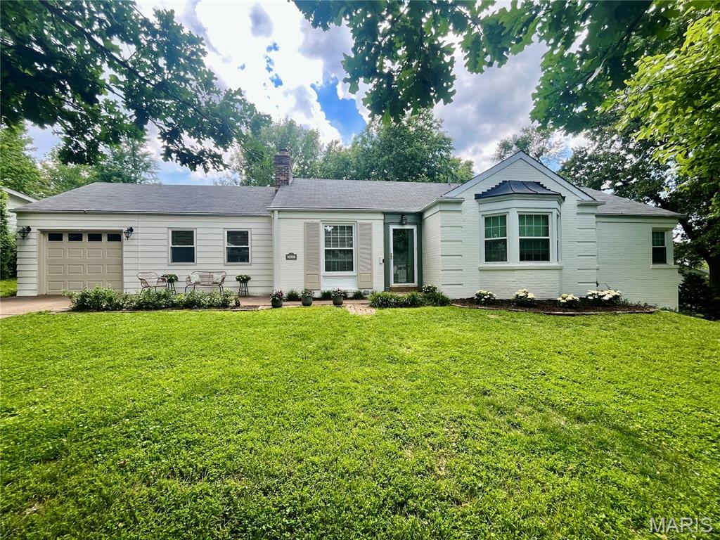 Welcome to 9400 Tilles Drive! This darling home is a true Brentwood gem! This beautiful 3+ bedroom/2 bathroom brick ranch is well-maintained and loaded with updates. It has an open concept floor plan, inviting curb appeal, 2+ garage spots (1 attached to the front and 1+ is oversized tuck-under space), and is located on a large ( 0.3446 acre) lot! Some of the highlights include beautiful hardwood floors; new light-filled windows; an updated kitchen; fresh paint inside and out; and new light fixtures/fans throughout. This house is perfect for entertaining both inside and out with spacious rooms and a 14x12 deck that leads to an incredible large level, fenced-in, park-like backyard. The 3+ bedrooms are all generously sized with the "4th" bedroom perfect for a den, playroom or additional office. The primary bedroom has an attached full bath, lovely bay window and lots of closet space. The large unfinished basement has washer/dryer hookups, lots of storage space, and could be finished/built out to provide additional living space. This home is located on a charming treelined street in a highly desired Brentwood neighborhood with Award Winning Schools! It is just steps from Tilles Park with access to walking trails, tennis and pickleball courts, two playgrounds and a fishing pond. An unbeatable location with easy access to Hwy 40/170, Clayton, the airport, shopping, dining and more. If you are looking for a house with timeless character and modern updates this inviting home is a must see!
Also note: Seller to replace roof with black architectural shingle roof prior to closing.