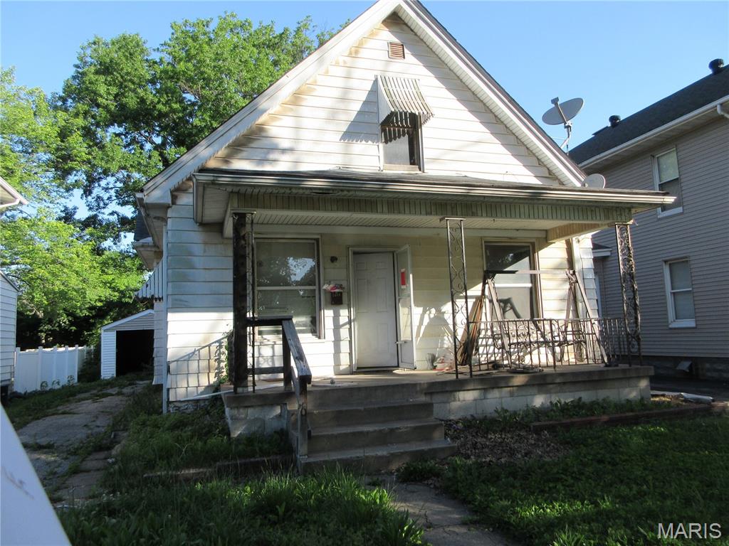 **Selling As-Is**
Investment opportunity in Granite City! This 3-bedroom, 1-bath home with a detached garage offers strong potential for investors, contractors, or buyers seeking a renovation project. The property is in need of repairs and updates and will require work to make it livable. With the right improvements, this home could be restored to its full potential. Conveniently located near schools, shopping, dining, and major transportation routes. Property is being sold As-Is, with the seller making no repairs or warranties as to condition. A great opportunity for those looking to add value through renovation. Owner may finance. Try $1,200 down and $575/month. 
**Broker Owned**