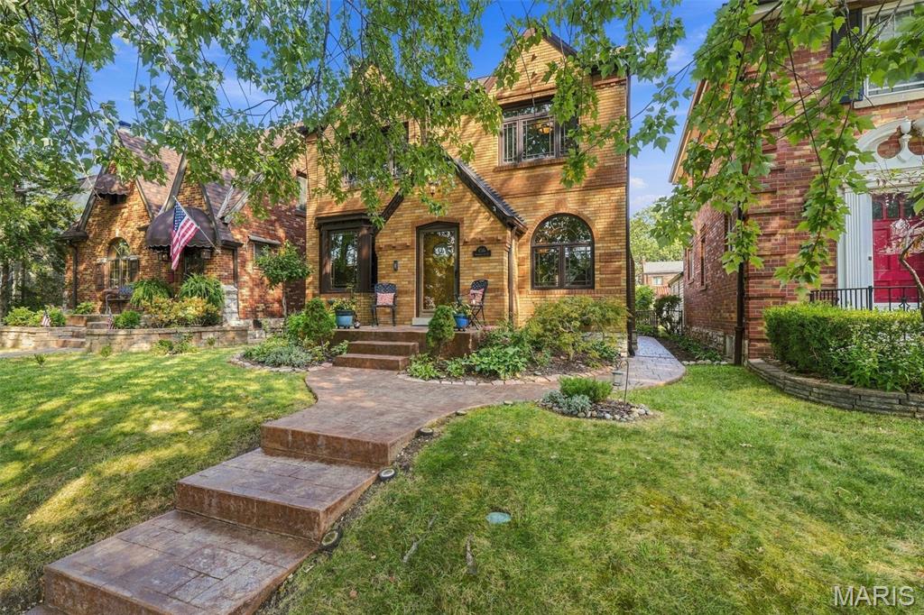 Rare chance to live on the famous Candy Cane Lane in St. Louis Hills! This meticulously maintained brick,3-bedroom, 1.5 bath 2-story in the heart of St. Louis Hills is the perfect blend of size and functionality. With its classic charm & spacious layout, this home is perfect for both relaxed living & entertaining. As you walk through the front door, your eyes go straight to the spiral staircase & many stain glass windows. You also see the beautiful wood floors throughout. The living room offers a decorative fireplace & chandelier & the separate dining room (arch window & chandelier) is bathed with tons of natural light. Kitchen offers updated appliances, & flows to the cozy family room with gas fireplace & stamped concrete floor. The 2nd floor offers 3 bedrooms & full bath. Don’t miss the lower-level additional living/entertaining space with bar & shelves. Lots of storage also. As you enter your private oasis in the rear yard, your eyes will go straight to the newer saltwater Swim Spa! & think where have you been all my life A great way to unwind. The rear yard also makes a great outdoor entertaining space. Off street parking in your private garage with garage door opener is another plus. Too many updates to list here; See list of updates and features.  
This home and neighborhood (Candy Cane Lane) has so much to offer - just a block to Francis Park (pickleball courts, playground, racquetball courts, Rockwell Beer Garden....), Ted Drewes and great access to restaurants and highways. Enjoy the vibrant, walkable community while being close to all the conveniences St. Louis Hills has to offer. Time to start making your Holiday memories on Candy Cane Lane. Showings begin Thursday, September 24.