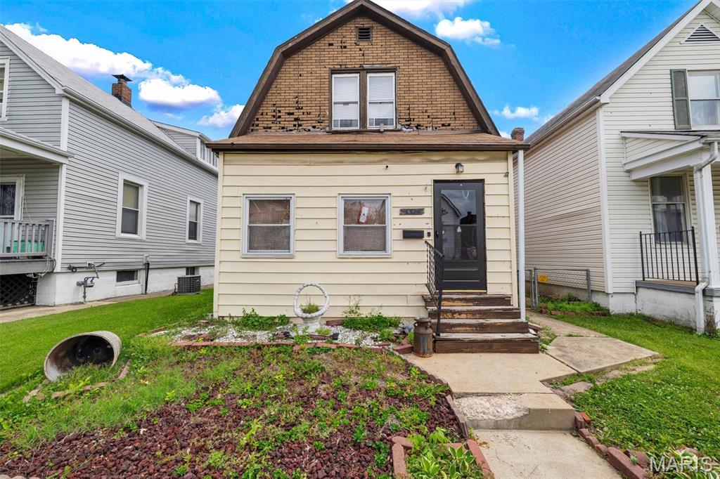 Located in the sought-after Bevo Mill area of St. Louis, this 2-bedroom, 1.5-bath two-story home offers a great opportunity for investors or first-time buyers ready to make it their own. All bedrooms are conveniently located on the upper level, while the main floor features a half bath, separate dining room, pantry, and gas stove. The unfinished walk-up basement provides additional storage or future potential. Outside, enjoy a fenced yard and detached one-car garage. Buyers can enjoy added peace of mind knowing the HVAC system and water heater are only 6 years old. Bring your vision and put your own stamp on this city home!