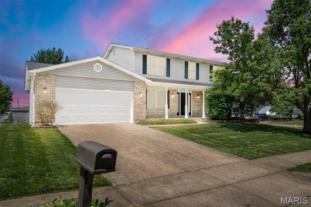 NEW PRICE! Motivated Seller! Completely renovated from top to bottom, this stunning 2-story home is nestled in a well-established neighborhood offering both privacy and convenience with just one way in and one way out—complete with a stoplight for effortless access to Wentzville Parkway and nearby highways.

Inside, you’ll find extensive updates throughout including all-new vinyl windows, exterior doors, garage door, rear siding, AC, water heater, roof, flooring, lighting, outlets, switches, and fresh paint throughout the home. The beautifully remodeled kitchen features 42” shaker cabinets with soft-close hinges, quartz countertops, tile backsplash, black appliances, pantry, and an inviting breakfast nook.  

The spacious main level offers multiple gathering spaces including a great room, family room with fireplace, separate dining room, updated half bath, and convenient laundry/mudroom off the garage. Upstairs, the primary suite has been thoughtfully updated with new carpeting, ceiling fan, walk-in closet, adult-height vanity, updated fixtures, and lighting. Three additional bedrooms also feature new carpeting and ceiling fans.

The finished lower level provides incredible additional living space with a large recreation/sleeping area, full bath, abundant storage, and newer furnace. With stylish updates, functional living spaces, and unbeatable commuter convenience, this move-in ready home truly has it all.  Listing agent is related to the seller.