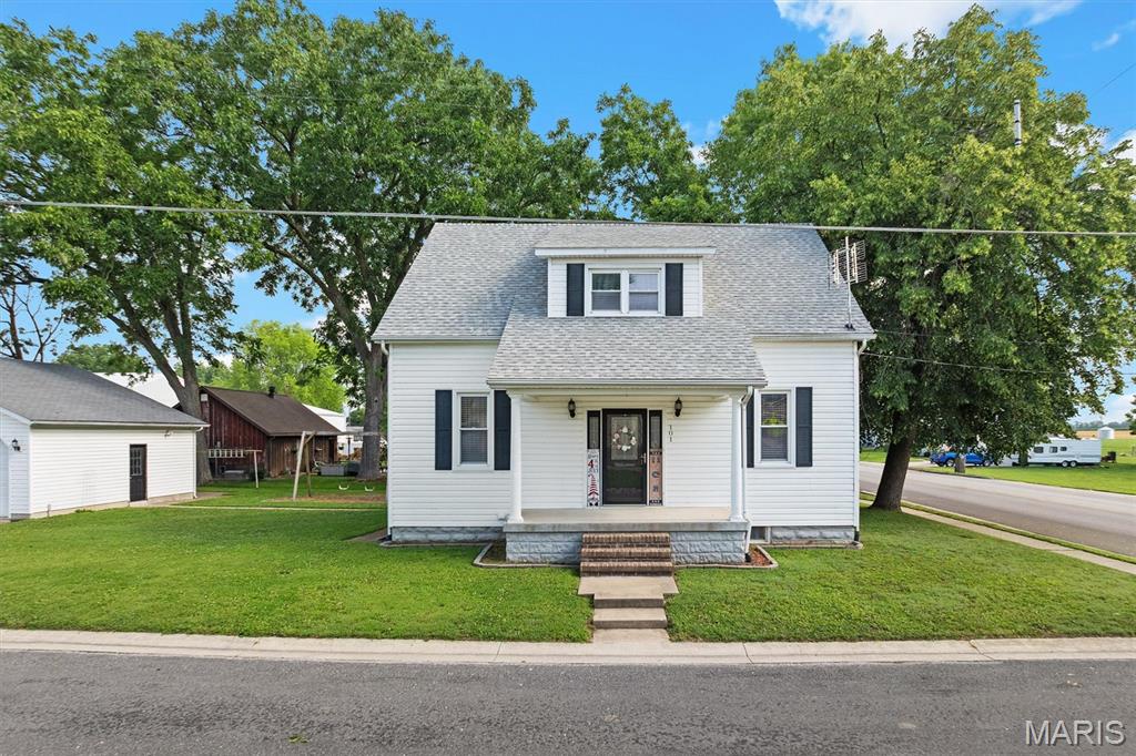 Welcome home to this beautifully redone 3-bedroom, 2-bathroom home located in the heart of Albers! This move-in ready property offers a fresh, updated feel with beautiful cabinetry, modern countertops, and finishes throughout that make this home truly stand out. Enjoy plenty of space for vehicles, hobbies, or storage with the impressive 3-car detached garage. Located just one block away from the school, this home offers convenience, comfort, and a great location. With all the updates already done, this is the perfect opportunity to make this stunning house your new home!