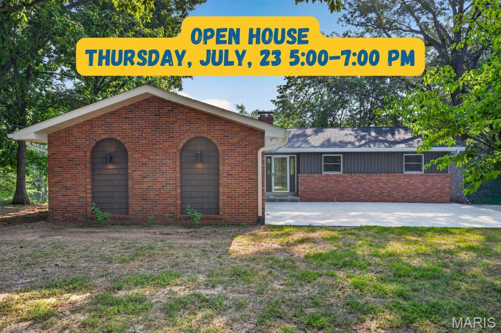 Open House Thursday July 23 from 5 to 7.    MOVE IN READY!!  Completely Remodeled including New Roof and Deck,  Situated on a beautiful 1-acre lot, this stunning 4-bedroom, 3-bath home has been completely remodeled from top to bottom and offers the perfect combination of modern updates and spacious living. The bright, open floor plan features a gorgeous new kitchen with white cabinetry, solid surface countertops, stainless steel appliances, and a large breakfast bar overlooking the dining and living areas. Multiple living spaces, including a spacious family room with a beautiful brick fireplace, provide plenty of room for entertaining or relaxing. The updated bathrooms showcase stylish finishes, while the generously sized bedrooms offer comfort for the whole family. Step outside to enjoy the large deck overlooking the private backyard, mature trees, and peaceful surroundings. The attached garage and ample storage complete this incredible property. If you're looking for a turnkey home with modern finishes, plenty of space, and a country feel just minutes from town, this is one you won't want to miss!