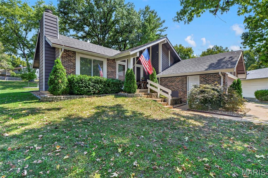 Welcome Home to Cherrywood Ct!

This inviting 3-bedroom, 2.5-bath home is ready to welcome you! The bright, open living room features a cozy fireplace and newer flooring throughout the main level. The spacious kitchen offers an open layout with plenty of cabinet space, making it perfect for everyday living and entertaining.

Three nicely appointed bedrooms are located on the main floor, along with two updated full bathrooms. Downstairs, the finished lower level offers plenty of space for entertaining, complete with a bar and room for a pool table. A convenient half bath and abundant storage add even more functionality.

Major updates include a furnace and roof that are only a couple of years old, giving you added peace of mind.

Conveniently located just off Jungermann Road, you'll be close to shopping, schools, restaurants, parks, and all the activities St. Peters has to offer. Come see why this Tanglewood home could be the perfect place to call home!