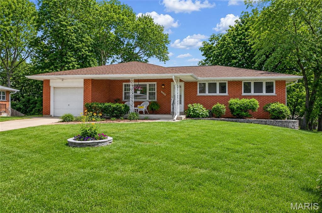 Tired of homes that require endless work and too much deferred maintenance? Welcome home to this beautifully updated 3-bedroom, 2.5-bathroom ranch nestled on a quiet cul-de-sac in the award-winning Lindbergh School District. This turn-key home offers convenient access to highly rated schools and a peaceful neighborhood setting.
Pride of ownership shines throughout. The sellers have completed numerous quality improvements with no deferred maintenance, making this home completely move-in ready. The main level features gleaming, freshly refinished hardwood floors, fresh neutral paint throughout, and thoughtful updates that enhance daily living.
The eat-in kitchen shines with new can lights, updated hardware, and a new faucet. Both full bathrooms have been refreshed with new vanities, sinks, and faucets,. All bedrooms and the kitchen now have new ceiling lights, and reglazed basement windows.
Additional updates include new landscaping, freshly painted porch posts, ceilings, and railings, sanded and restained baseboards, and a deep clean of the basement floor and luxury vinyl tile. The sidewalks and both front and back porches were pressure washed, leaving everything crisp and inviting.
Downstairs you’ll find a spacious unfinished daylight walk-out basement with a half bath is just waiting for your personal touch — perfect for expansion into an extra full bedroom, a light and bright playroom, or whatever your needs require. With easy outdoor access, the possibilities are endless.
This is a true pride-of-ownership home in a desirable location. Come see all the recent improvements and envision the possibilities!