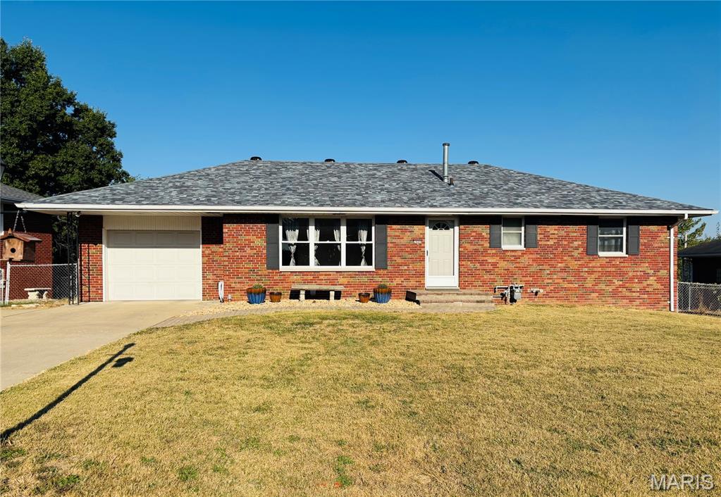 Welcome to this inviting three-bedroom, three-bath brick ranch in the sought-after Marianna Hill subdivision! With a full walk-out basement that’s partially finished, this home was meticulously maintained and offers exceptional living space while retaining timeless charm. The lower level features a family room, a full bath, recessed lighting, an ample amount of storage and plenty of room for entertaining or creating your ideal home office, gym, or playroom. Outside, you’ll love the covered back patio, fenced yard, and two vegetable garden beds—a perfect setup for gatherings or quiet evenings at home. Recent updates bring peace of mind, including a new roof (July 2024), cast iron plumbing replaced with PVC (November 2023), and air ducts professionally cleaned (August 2025). Multiple rooms have been freshly painted, and new walkways at the front and side of the home (September 2024) add curb appeal. Inside, special touches like hardwood floors under the carpets, marble windowsills, and a glass wine rack in the kitchen showcase the home’s character. A 350 sq. ft. garage provides additional storage or parking. This home offers plenty of room inside and out for living, relaxing, and entertaining—all in a desirable neighborhood. Don’t miss the chance to make it yours! Sqft and information deemed accurate but not guaranteed. Buyer or Buyer's Agent to verify all information.