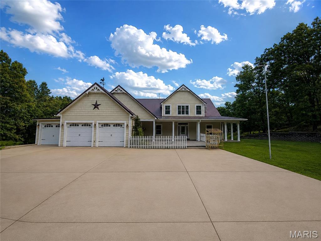 Get ready to fall head over heels! Built in 2009, this attractive property is in great condition and practically winks at you, promising a life of playful comfort and easy living. With just under 8 acres, and almost 4500 square feet of living space, you will have plenty of room to grow for years to come. Some of the amenities include a 3-car attached garage, 12x12 greenhouse, above ground pool, trails through the woods, chicken house with water and power, huge concrete parking area, and enough patio and deck space than your guests and family can stay on opposite sides of the home if they don't get along (lol). A propane powered whole home generator will keep you going through the worst of weather. Schedule you're showing, because there isn't enough room in these remarks for what this home offers.