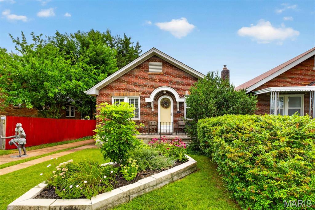 Welcome to a little slice of history at 5300 Chippewa! This 2 bed 1 bath bungalow was built by Charles F. Vatterott in 1932 and is the perfect fit for those looking for efficiency with a dash of unique. The lush curb appeal welcomes you inside to a cozy space with hardwood floors throughout and all electric systems and appliances. The high energy HVAC system was installed in 2019; guaranteed to keep you cool during these Midwest summers. The kitchen is the perfect canvas awaiting your personalized touches while the full unfinished basement leaves plenty of room for storage, laundry, and/or space for creativity. The back of the home offers an oasis that takes you away from the city with its rock landscaping. Enjoy the privacy in the shade under the patio cover while you grill out. Don't want to park on the street? Take advantage of the large detached 2 car garage. Just moments away from interstates, Tower Grove Park, Hampton Village, Russell's on Macklind and much more. Come check out this gem in the heart of south city!