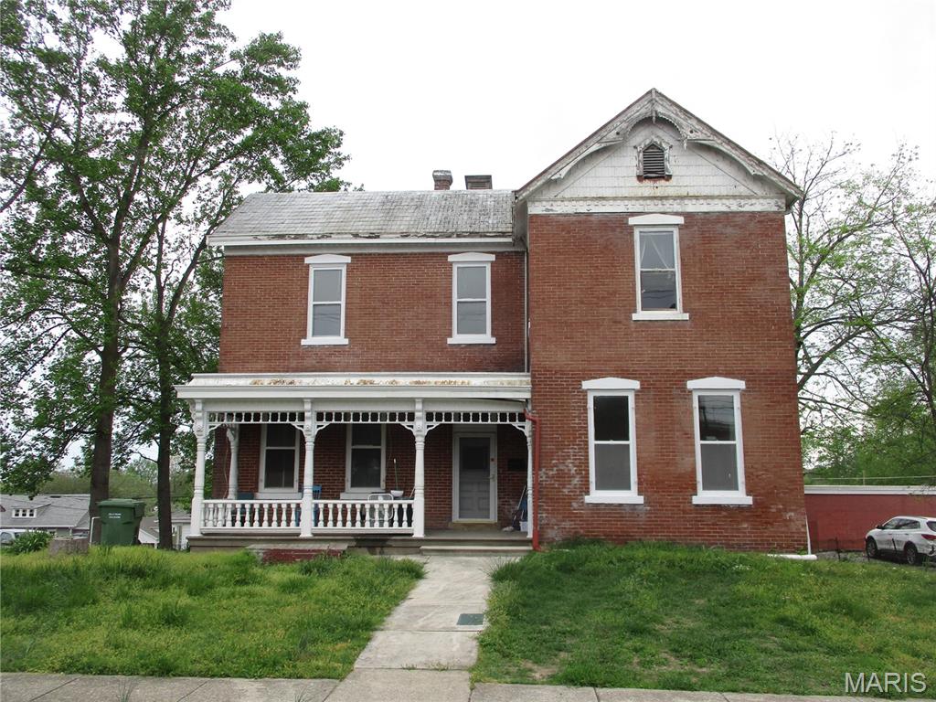 A brick antique house that has much remodeling done. It is located near the heart of Chester giving easy access to  to all directions. The 3rd. floor storage room has a skylight giving it plenty of natural light.  It could easily be made in to a bed and breakfast or a multi family residence with some additional changes. The garage has a upstairs floor for additional storage or could possibly be made into a small  apartment. The house has many of the original features preserved such as window transits, decorative doors, the trim around  the gables and front porch.  There is a tunnel from the basement out to the street, it has a skylight. A very spacious house with a lot of room.